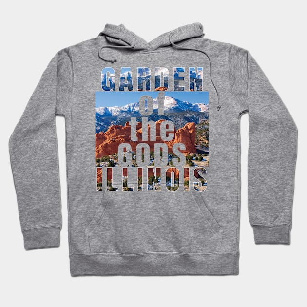 Garden of the gods, Illinois Hoodie by TeeText